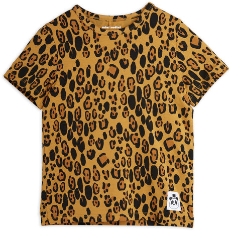 Mini Rodini Beige Basic Leopard T-Shirt