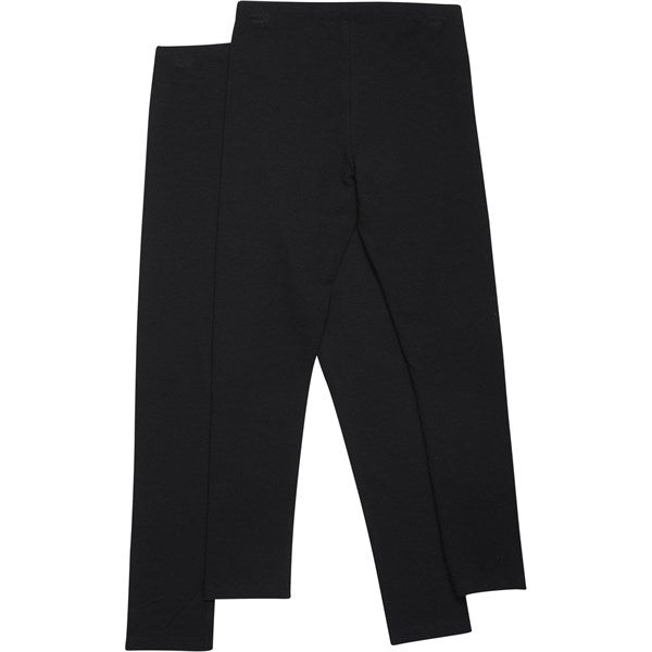 Minymo Anthracite Black Leggings Basis 2-pak 3