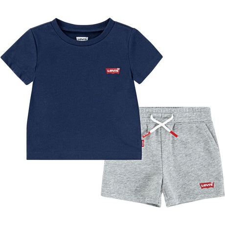 Levi's Dress Blues Lvb Batwing Tee & Strik Shorts Sæt