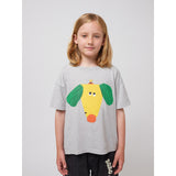 Bobo Choses Heather Grey Happy Dog T-Shirt