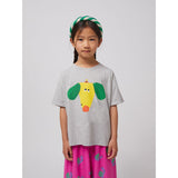 Bobo Choses Heather Grey Happy Dog T-Shirt