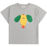 Bobo Choses Heather Grey Happy Dog T-Shirt