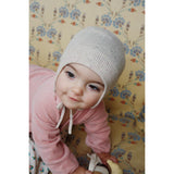 Konges Sløjd Off White Melange Pointelle Mino Strik Hjelm