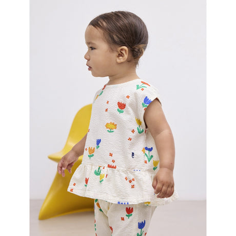 Bobo Choses Multicolor Garden Party All Over Woven Top