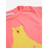 Bobo Choses Coral Pink Hug Me Bjørn T-Shirt