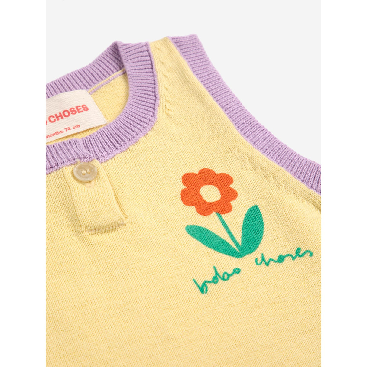 Bobo Choses Beige Flower Strikket Sæt