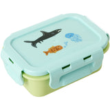 Rice Madkasse Med Airtight Lid Og Wildlife Print - Mint - Small