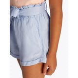 Tommy Hilfiger Breezy Blue Hør Pull On Shorts