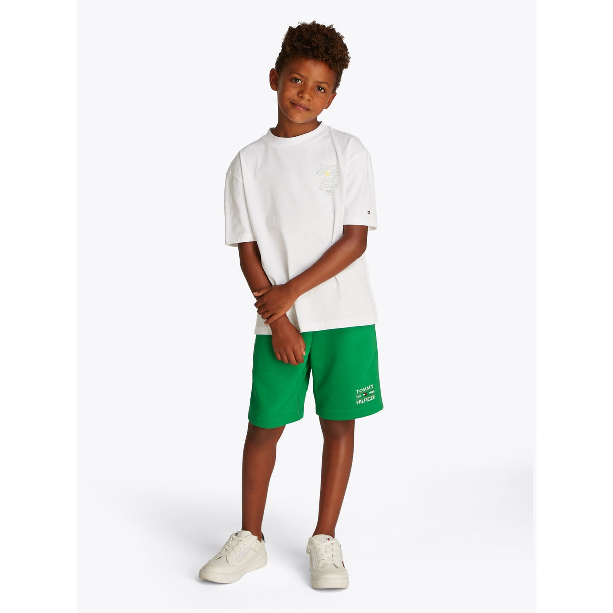 Tommy Hilfiger White Fun Graphic T-Skjorte