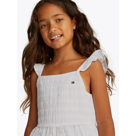 Tommy Hilfiger White Textured Bomuld Top