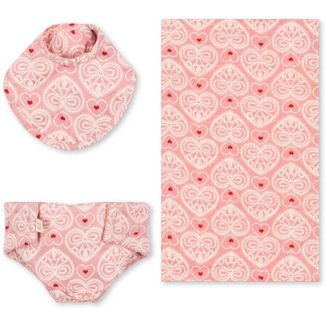 Konges Sløjd Lacy Pink Dukke Pleje Sæt