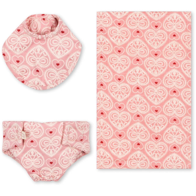 Konges Sløjd Lacy Pink Dukke Pleje Sæt