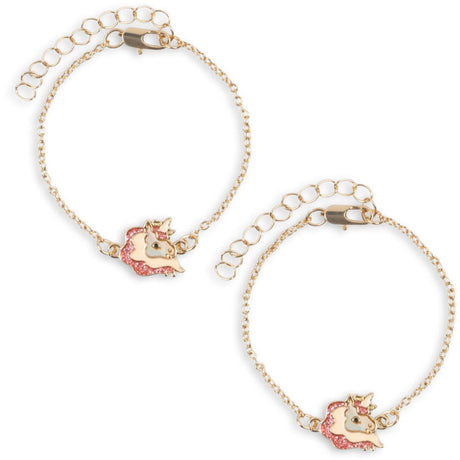 Konges Sløjd Gold 2 Pak Unicorn Bestie Armbånd