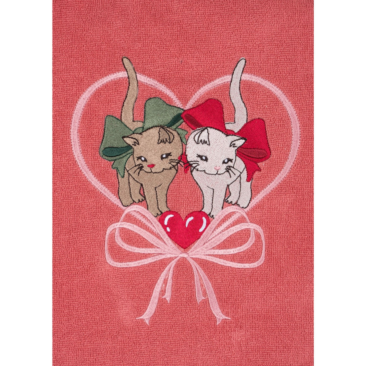 Konges Sløjd Flamingo Plume Terry Poncho Embroidery GOTS