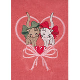 Konges Sløjd Flamingo Plume Terry Poncho Embroidery GOTS