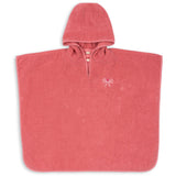 Konges Sløjd Flamingo Plume Terry Poncho Embroidery GOTS