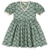 Konges Sløjd Lacy Green Coeur Lace Kjole GOTS