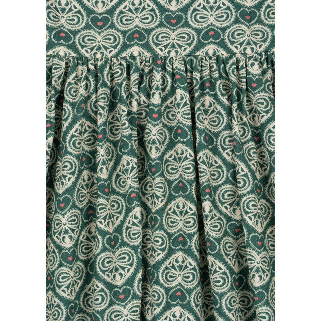 Konges Sløjd Lacy Green Coeur Lace Kjole GOTS