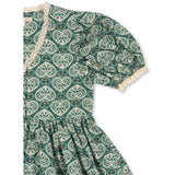 Konges Sløjd Lacy Green Coeur Lace Kjole GOTS