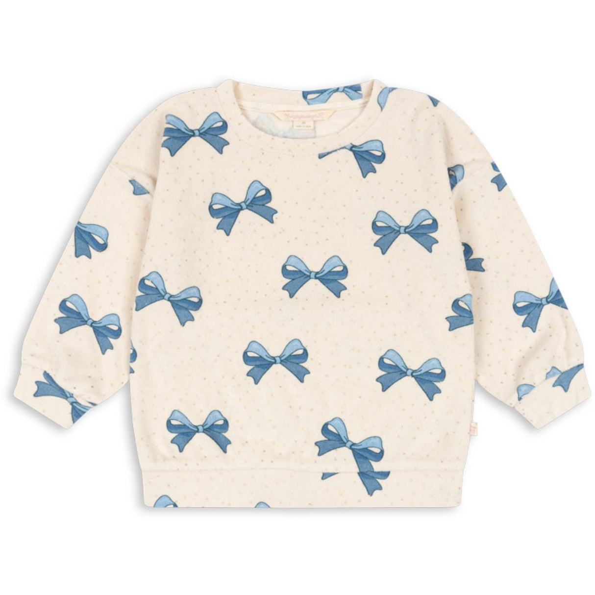 Konges Sløjd Bowie Blue Gold Itty Sweatshirt GOTS