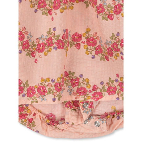 Konges Sløjd Floria Pink Bella Flæse Romper GOTS