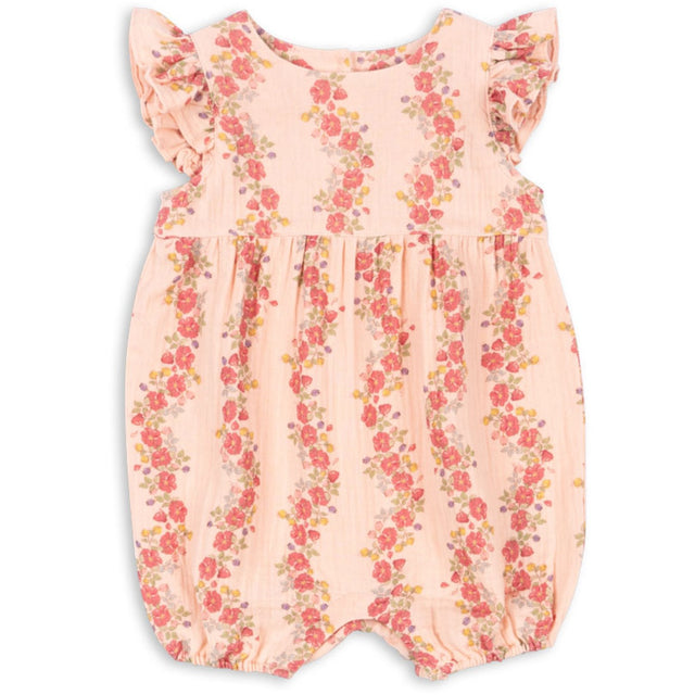 Konges Sløjd Floria Pink Coco Flæse Romper GOTS
