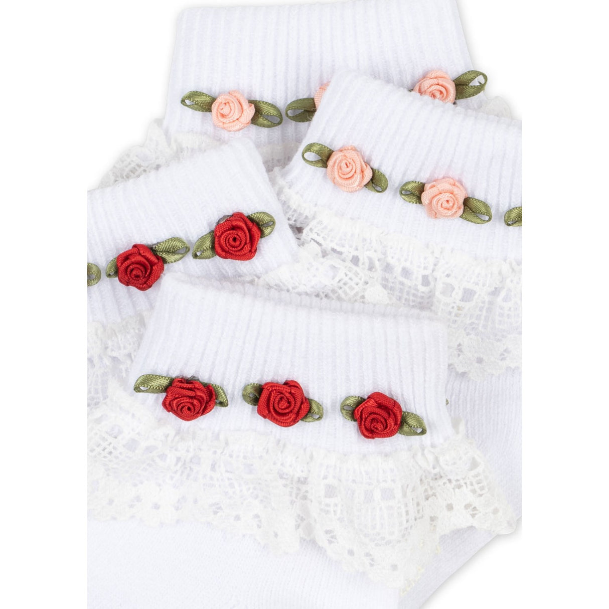 Konges Sløjd Optic White 2 Pak Lace Strømper