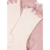 Konges Sløjd Rose/Off White 2 Pak Rib Flæse Strømper