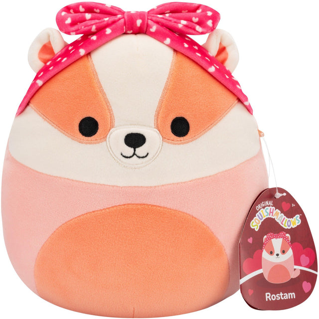 Squishmallows 19 Cm P23 Heart Rostam Badger