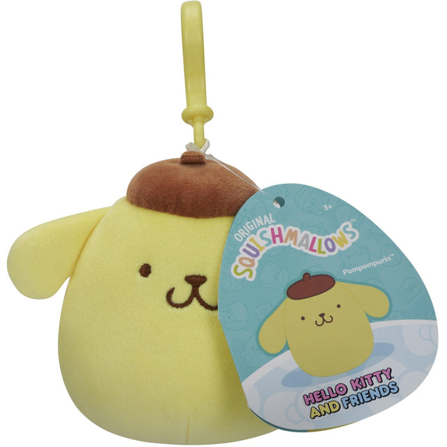 Squishmallows 9 Cm Clip-on Hello Kitty And Friends Pompompurin