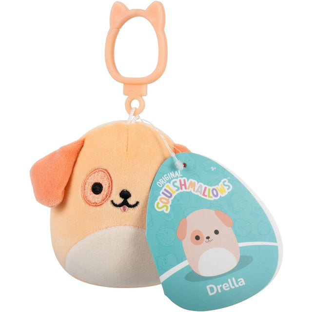 Squishmallows 9 Cm P23 Clip-On Drella Dog