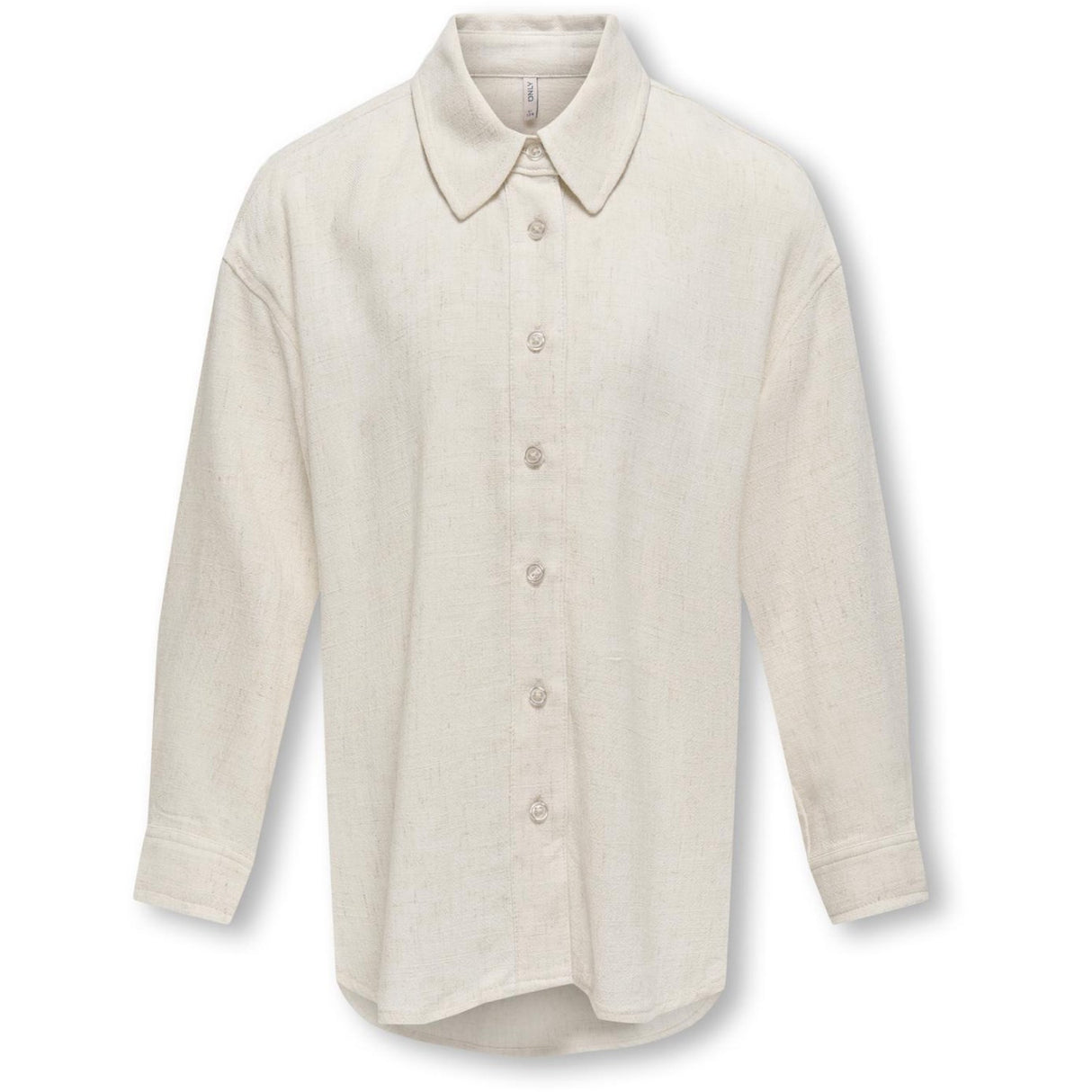 kids ONLY Moonbeam Siesta L/S Hør Blend Ovs Skjorte Pnt