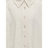 kids ONLY Moonbeam Siesta L/S Hør Blend Ovs Skjorte Pnt