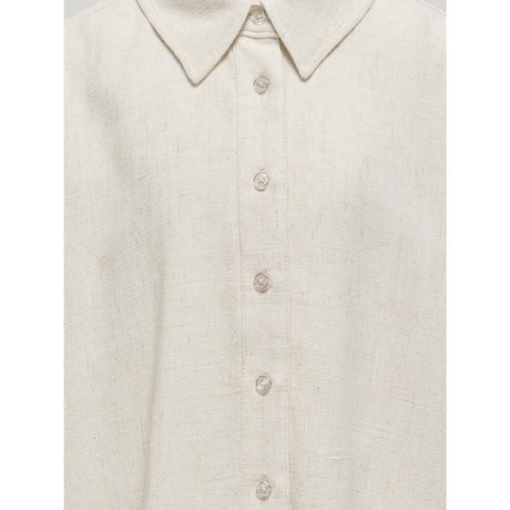 kids ONLY Moonbeam Siesta L/S Hør Blend Ovs Skjorte Pnt