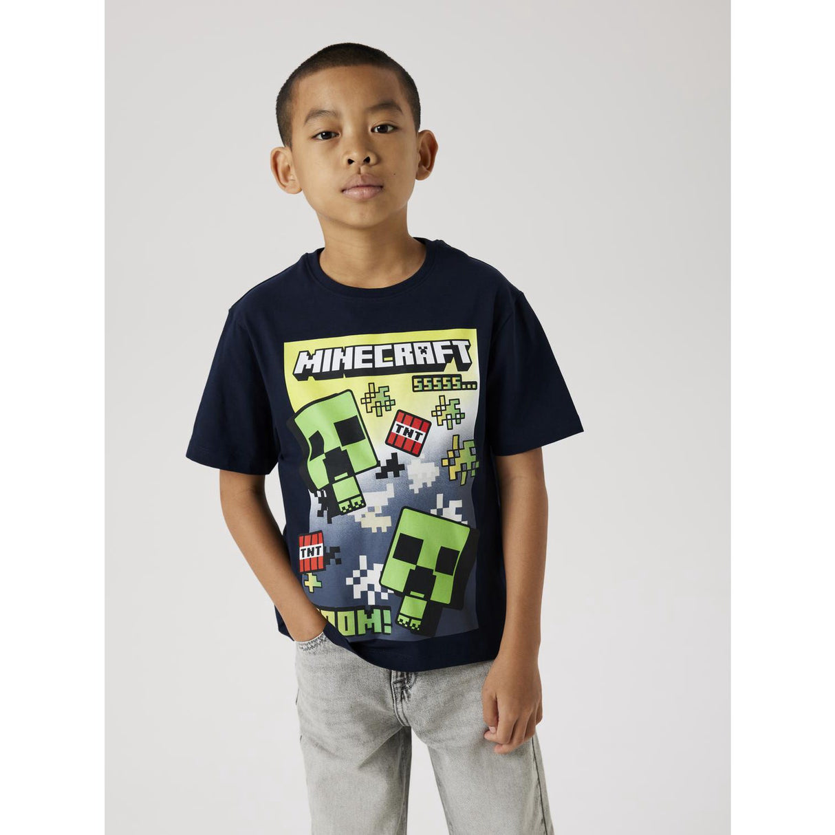 Name It Navy Blazer Mus Minecraft Regular T-Shirt Noos