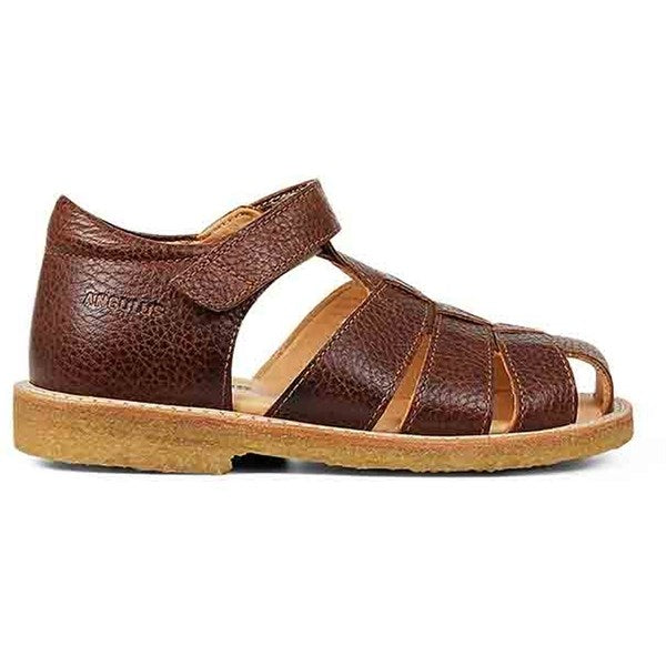 Angulus Sandal M. Velcrolukning Mellembrun