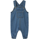 Name It Medium Blue Denim Devin Stripe Denim Overall