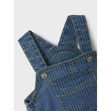 Name It Medium Blue Denim Devin Stripe Denim Overall