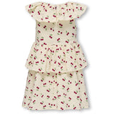 Kids ONLY MINI Whitecap Gray Cherrie AOP Cerise Layered Kjole AOP