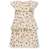 Kids ONLY MINI Whitecap Gray Cherrie AOP Cerise Layered Kjole AOP