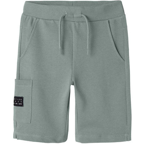 Name It Slate Gray Vivasse Long Sweat Shorts