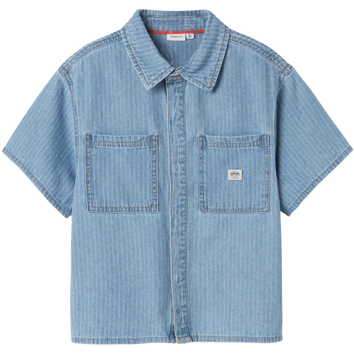 Name It Light Blue Denim Stripes Felix Denim Skjorte
