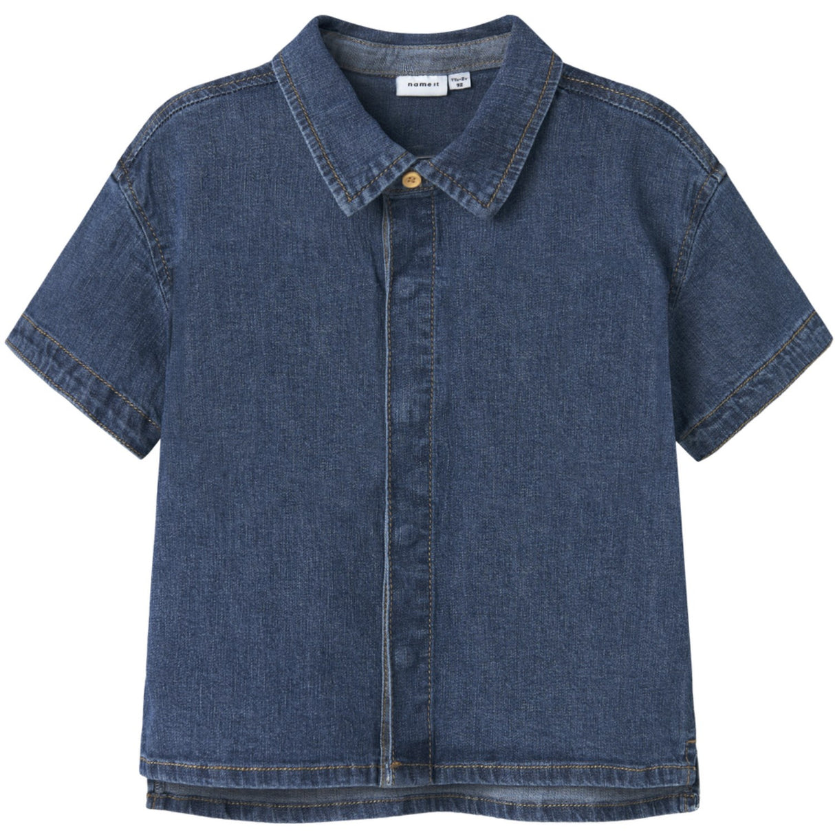 Name It Dark Blue Denim Peter Denim Skjorte