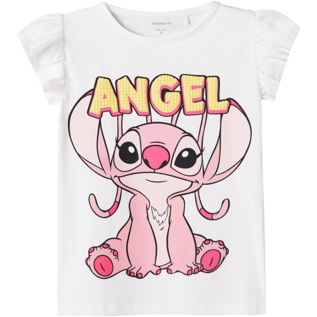 Name It Bright White Asbiri Stitch T-Shirt