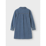 Name It Medium Blue Denim Astrid Zip Denim Kjole