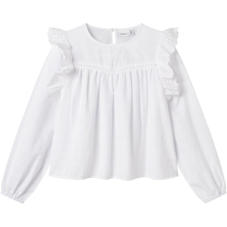 Name It Bright White Kanya Skjorte