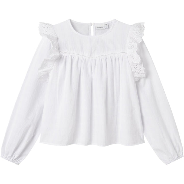 Name It Bright White Kanya Skjorte