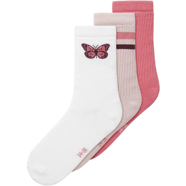 Name It Bright White Luna 3-Pak Strømper