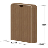 FLEXA Oak Væghængt Puslebord