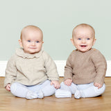 Gobabygo Sky Blue Crawling Strømpebukser Organic Bomuld